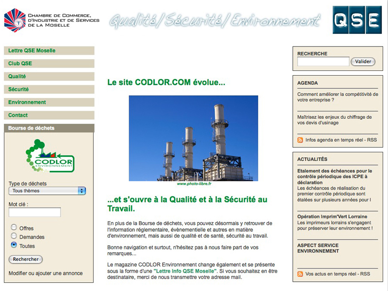 CODLOR.COM, un site 100 % interactif conçu par DECLIC